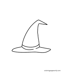 The spruce / ashley deleon nicole these free pumpkin coloring pages will be sna. Witch S Wide Brimmed Hat Coloring Pages Witch Hat Coloring Pages Coloring Pages For Kids And Adults