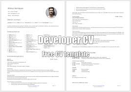 Template best resume templates reddit of 15 template college. Developer Cv New Free It Cv Template Is Now Available Sprint Cv