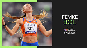 She was nervous beforehand, but in a positive way. World Athletics Femke Bol World Athletics Podcast Facebook