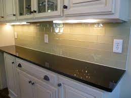 Backsplash tile ideas for your kitchen design. Khaki Glass Subway Tile Glass Tile Backsplash Kitchen Glass Backsplash Kitchen Kitchen Tiles Backsplash