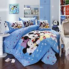 Check out our mickey mouse comforter selection for the very best in unique or custom, handmade pieces from our duvet covers shops. Mickey And Minnie Mouse King Queen Adults Cartoon Bedding Set 4 Pcs Cotton Bed Sheet T14 Family Linens Doona Bedding Set Queen Bedding Sets Disney Bedding Sets