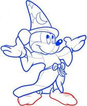 Fantasia (6 coloring pages) from hello kids. How To Draw Fantasia Wizard Mickey Step By Step Disney Characters Cartoons Draw Cartoon Characters Mickey Mouse Drawings Mickey Drawing Disney Paintings