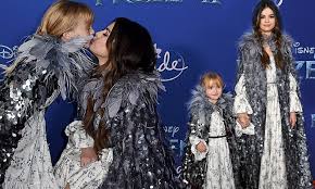 Very soon selena gomez got her first role. Selena Gomez Kisses Sister Gracie As They Match In Prairie Dresses At The Frozen Ii Premiere Daily Mail Online