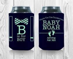 B Is For Boy Baby Shower Koozies Are The Best Party Favor To Hand Out At Your Baby Shower Give O Baby Shower Koozies Baby Shower Party Favors Boy Baby Shower