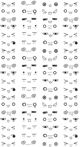 Cute Kawaii Faces Png 640 1136 Iphone Wallpaper Kawaii Anime Eye Drawing Kawaii Faces Draw lines as a guide for the size of eyes. anime eye drawing