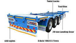 Tri Axle 40 Ft Skeleton Trailer