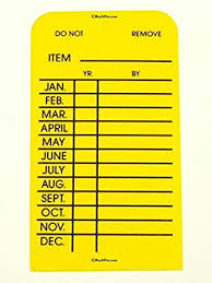 Place an x in the appropriate box for each item. Fire Extinguisher Monthly Tag Yellow Plastic 25 Pack Amazon Com Industrial Scientific