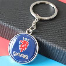 3d Metal Car Logo Keychain Keyring Key Chain Auto Key Ring Holder For Saab Aero X 9 3 9 5 9 7x Scania Chaveiro Car Styling R Key Ring Holder Key Rings Keychain