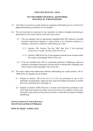 Inland revenue board malaysia (irbm) is responsible for the collection and overall administration of direct taxes under the the income tax act 1967 provides incentives in categories such as reinvestment allowance, approved service projects, international procurement. Http Www Hasil Gov My Pdf Pdfam Pn No 1 2018 Pdf