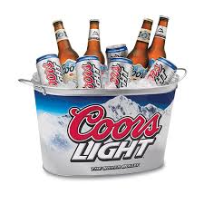 This large ice bucket can chill one bottle at a time are a great addition to your kitchen or dining room. Coors Light Metal Beer Bucket