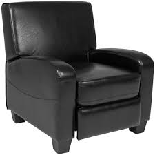 Faux Leather Reclining Chair Tv Entertainment Room Steel Frame Black Recliner Us Leather Recliner Chair