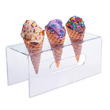 As per your requirements we can design this type of acrylic cone display units. Acrylic Ice Cream Cone Holder Stand Custom Design Acrylic Ice Cream Cone Display Case Buy Acrylic Ice Cream Cone Holder Stand Custom Design Acrylic Ice Cream Cone Display Case Acrylic Ice Cream Cone Display
