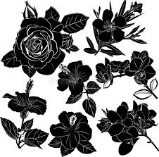 Flowers Collection Of Hibiscus Flowers Roses Orchids Kana Begonia Sponsored Paid Pai In 2020 Black Flowers Tattoo Flower Cover Up Tattoos Flower Tattoo Shoulder