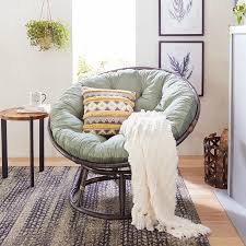 Room inspirations · new season, new arrivals · tips + ideas Papasan Chair Frame With Cushion Papasan Chair Living Room First Apartment Decorating Papasan Chair