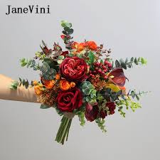 Shop our full line of artificial fall flowers from mums and sunflowers to dried straw flower and thistle, afloral has the colors and stems to enhance your home or event. Artificial Wedding Flower Bouquet Pink Red Rose Fruits Vintage Accessories Weddings Pcpplasticos Co