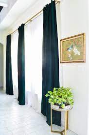 Green, velvet curtains & drapes : The Best Emerald Green Velvet Curtain Panels Monica Wants It