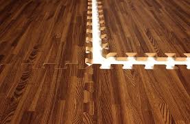 Premium Soft Wood Tiles Interlocking Foam Mats Soft Wood Tile Home Gym Flooring Finishing Basement