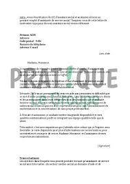 Le principe de la lettre de motivation découle du contexte économique. Lettre De Motivation Pour Un Emploi D Assistante De Service Social Debutante Pratique Fr