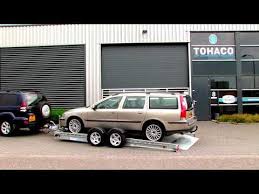 tohaco car transporter youtube utility trailer car car trailer