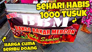 Ludes 1000 Tusuk Sehari Dapet Sejuta Baso Bakar Pedas Manis Surabaya Indonesia Street Food Youtube
