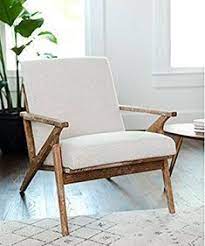 Edloe Finch Soren Mid Century Modern Accent Chair Lounge Living Room Swan White Edloefinch Armchai Mid Century Modern Accent Chairs Living Room Chairs Chair
