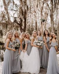 Real Birdy Grey Weddings Birdy Grey Mix And Match Silver Bridesmaid Dresses In Chiffon U Silver Bridesmaid Dresses Grey Bridesmaids Winter Bridesmaid Dresses