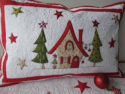 Quilt Kissenbezug Weihnachten Patchwork Kissen Christmas Quilted Pillow In 2020 Christmas Patchwork Christmas Applique Patterns Christmas Pillowcases