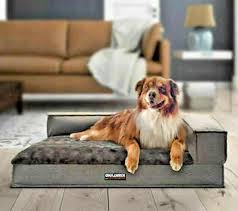 This dog bed offers the same benefits as the medium bolster bed in an appealing plaid color. Kirkland Signature 36 X 42 Memory Foam Bolster