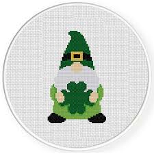 Patrick's day, i have created these two patterns: St Paddy S Gnome Cross Stitch Pattern Daily Cross Stitch