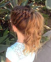 gorgeous braid to messy ponytail hairstyles for toddler girls styles prime girl braids hair black