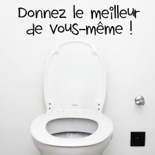 Sticker Donnez Le Meilleur De Vous Meme Stickers Salle De Bain Toilettes Humour Toilettes