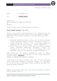 Pada umumnya surat kuasa berhubungan dengan khusus. Surat Gugatan
