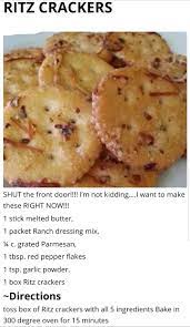 Ritz Crackers Appetizer Recipes Cooking Recipes Food
