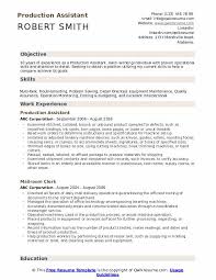 Parts of a resume cover letter. Production Assistant Resume Samples Qwikresume