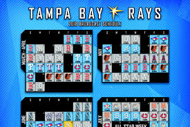 Tampa Bay Rays Television Schedule For 2018 Released Draysbay