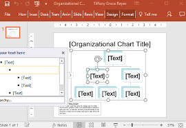 Organizational Chart Title Slide For Powerpoint