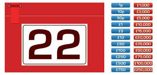 A Printable Version Of The Gameshow Deal Or No Deal Uk Version There S 22 Red Boxes And 22 Cash Amounts Each Bo Printable Games Printable Crafts Printables