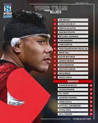 crusaders team announced to bust the blues bubble in super rugby aotearoa top of the table clash rugbyunion