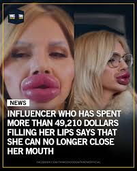 Influencer Vienna Würstel has invested more than 49,210 dollars into  extreme lip enhancements, aiming to create what she calls the biggest lips  in the world. She says the procedures have drastically changed