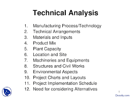 technical analysis project management lecture slides docsity