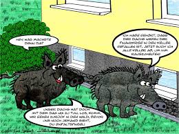 Wildschweine Im Garten Foto Bild 2d Grafik Comics Wildschweine Bilder Auf Fotocommunity