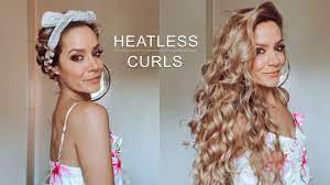 Heatless Curls Tutorial Shonagh Scott Youtube Heatless Curls Tutorial Damp Hair Styles Hair Curling Tutorial
