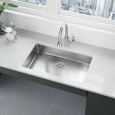 Rene Undermount Stainless Steel 29 In Single Basin Kitchen Sink R1 1036s 18 The Home Depot