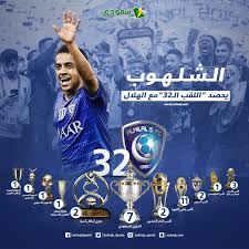 ونشر حساب نادي الهلال مقطع فيديو عبر موقع التواصل الاجتماعي تويتر: Ù…Ø­Ù…Ø¯ Ø§Ù„Ø´Ù„Ù‡ÙˆØ¨ ØµØ§Ø¦Ø¯ Ø§Ù„Ø¨Ø·ÙˆÙ„Ø§Øª ÙˆØµØ§Ù†Ø¹ Ø§Ù„Ù…Ø¬Ø¯ Ù…Ø¹ Ø§Ù„Ù‡Ù„Ø§Ù„ Ø³Ø¹ÙˆØ¯Ù‰ Ø³Ø¨ÙˆØ±Øª