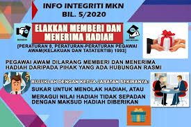 Portal jawatan kosong kerajaan membuka peluang pekerjaan di jabatan perkhidmatan awam (jpa) yang kini dibuka untuk warganegara malaysia selain itu, anda boleh melayari laman jawatan kosong spa untuk pencarian kerja kosong di dalam suruhunjaya perkhimatan awam (spa8i) atau. Info Integriti Mkn Bil 5 2020 Pemberian Dan Penerimaan Hadiah Laman Web Mkn