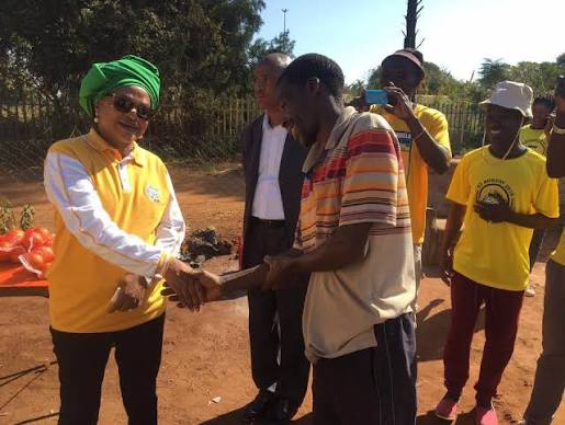 Door to door Kameedrift with Cde Baleka Mbete