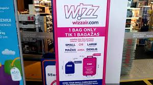 Can travel with a free small cabin bag (up to 42x32x25cm) or pay a ₤9 online fee to bring a large cabin bag (up to 56x45x25cm) on board. Wizz Air Baggage All Products Are Discounted Cheaper Than Retail Price Free Delivery Returns Off 73