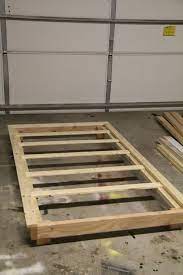 Twin xl platform bed, put four 2 of 6 down beams parallel to one another, their endings. 30 Pottery Barn Inspired Twin Platform Bed Diy Platform Bed Diy Twin Bed Bed Frame Plans