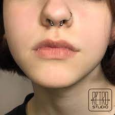 Septum And Nose Piercing Physique Sharp Is If A Hook Is Put By Means Of Section Septum And Nose Pier Nose Piercing Tips Double Nose Piercing Nose Piercing