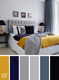 15 Best Color Schemes For Your Bedroom Grey Navy Blue And Mustard Color Inspir Living Room Color Schemes Beautiful Bedroom Colors Bedroom Color Schemes